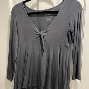 Soft and Sexy Grey Long Sleeve (XS)